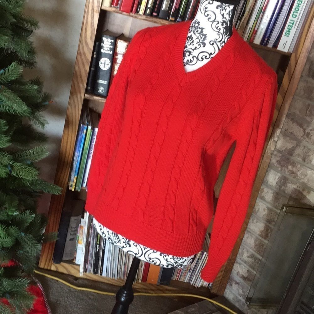 Vintage Mistinguette cable knit sweater